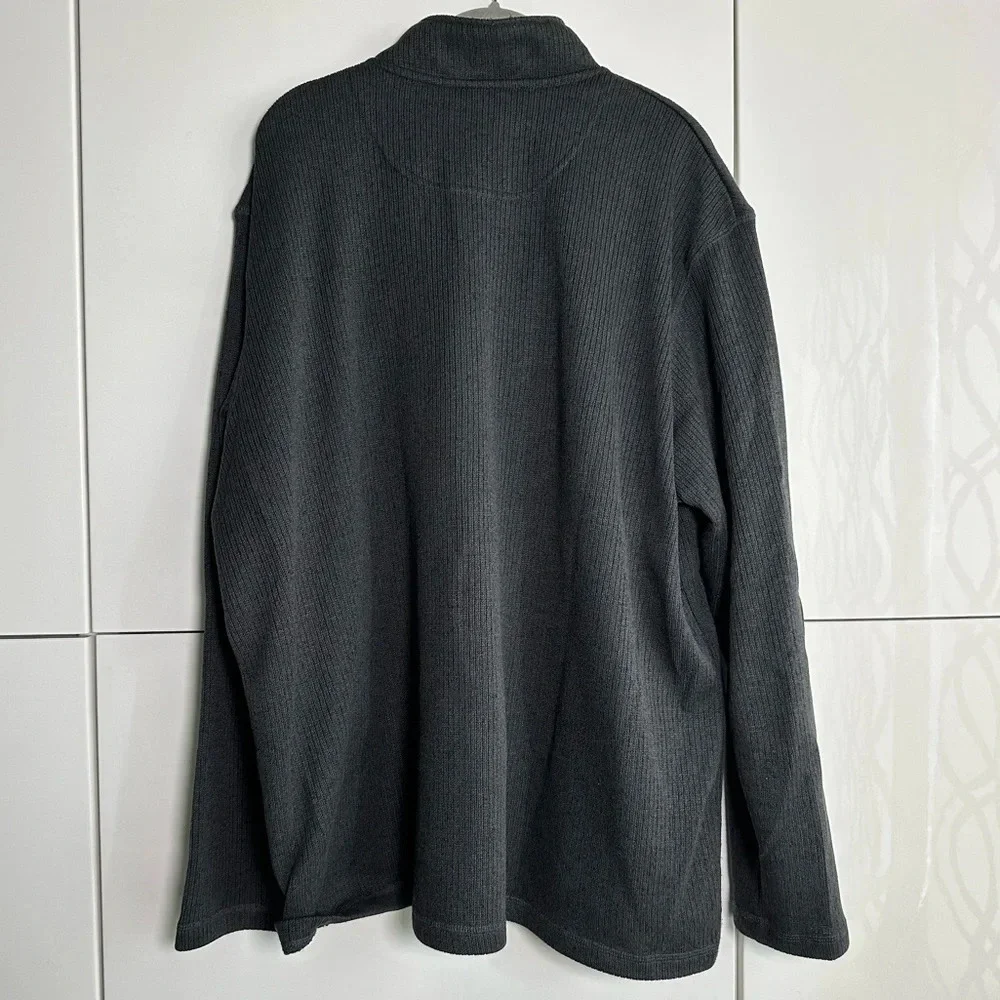 Mens Champion Virginia Tech 1/4 Zip Knit Pullover Embroidered Black Size XXL